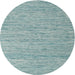 Sideview of Contemporary Light Steel Blue Modern Rug, con2762