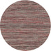 Sideview of Contemporary Dark Salmon Pink Modern Rug, con2763