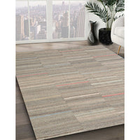 Contemporary Tan Brown Modern Rug, con2765