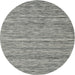 Square Machine Washable Contemporary Carbon Gray Rug, wshcon2766