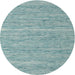 Sideview of Contemporary Light Steel Blue Modern Rug, con2767