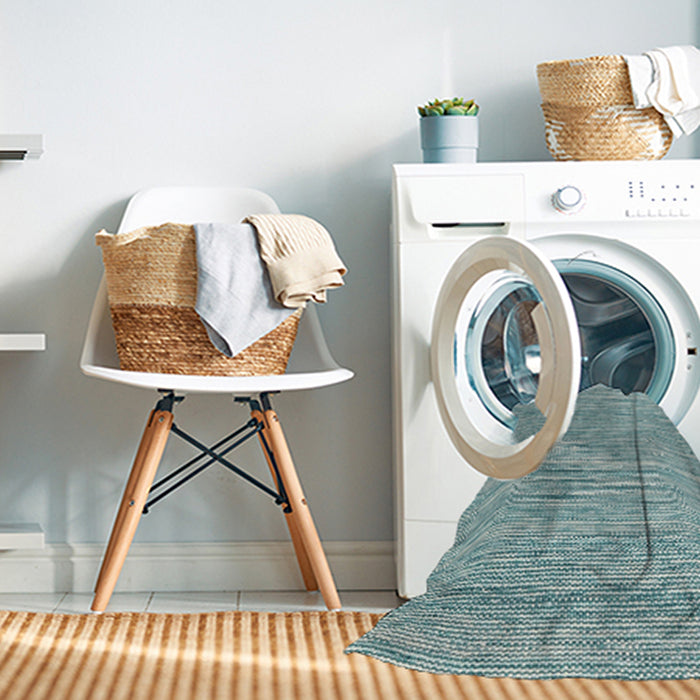 Machine Washable Contemporary Light Steel Blue Rug in a Washing Machine, wshcon2767