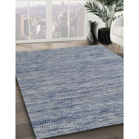 Contemporary Purple Navy Blue Modern Rug, con2768