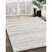 Machine Washable Contemporary Off White Beige Rug in a Family Room, wshcon2769