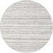 Sideview of Contemporary Off White Beige Solid Rug, con2769