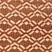 Sideview of Machine Washable Contemporary Red Rug, wshcon276