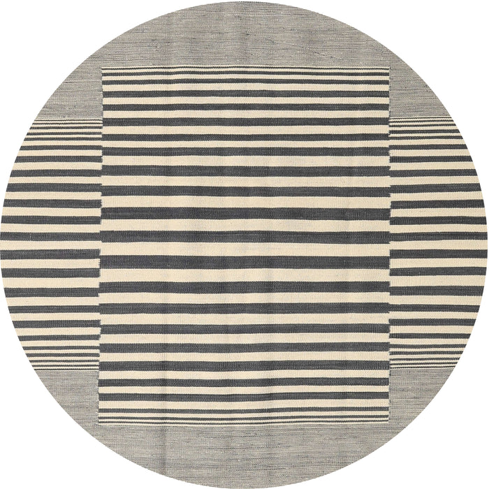 Sideview of Contemporary Ash Gray Modern Rug, con2770