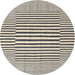 Sideview of Contemporary Ash Gray Modern Rug, con2770