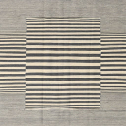 Square Contemporary Ash Gray Modern Rug, con2770