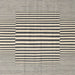 Square Contemporary Ash Gray Modern Rug, con2770