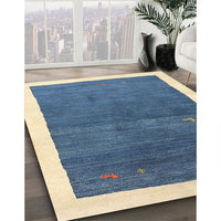 Contemporary Dark Gray Modern Rug, con2774