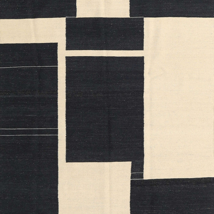 Contemporary Charcoal Black Modern Rug, con2776