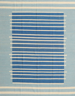 Contemporary Blue Ivy Blue Modern Rug, con2777