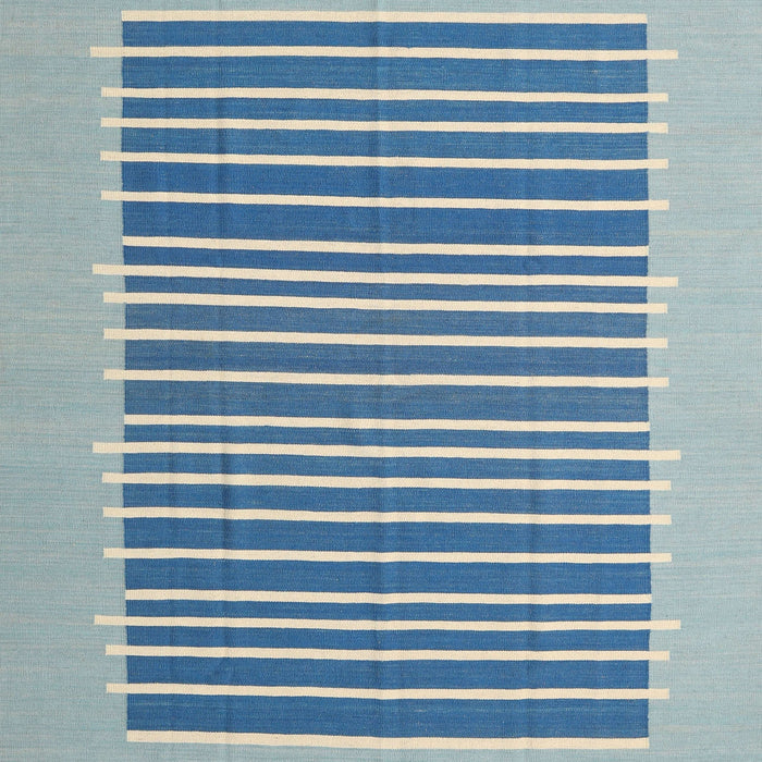 Machine Washable Contemporary Blue Ivy Blue Rug, wshcon2777