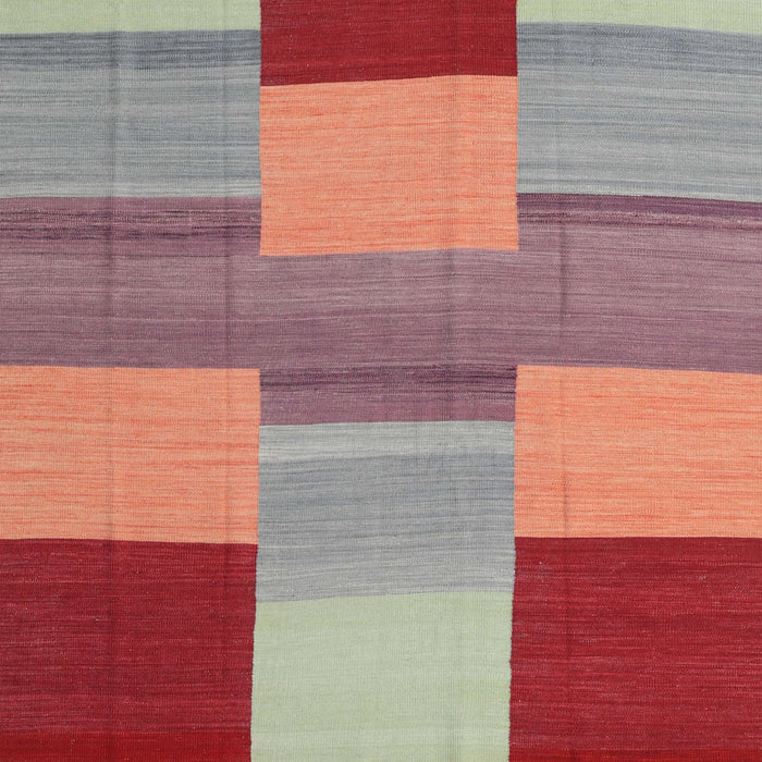 Contemporary Red Modern Rug, con2778