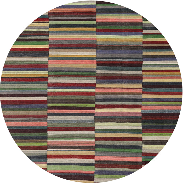 Square Machine Washable Contemporary Sepia Brown Rug, wshcon2779