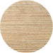 Sideview of Contemporary Brown Gold Solid Rug, con277