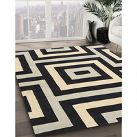 Contemporary Charcoal Black Modern Rug, con2780