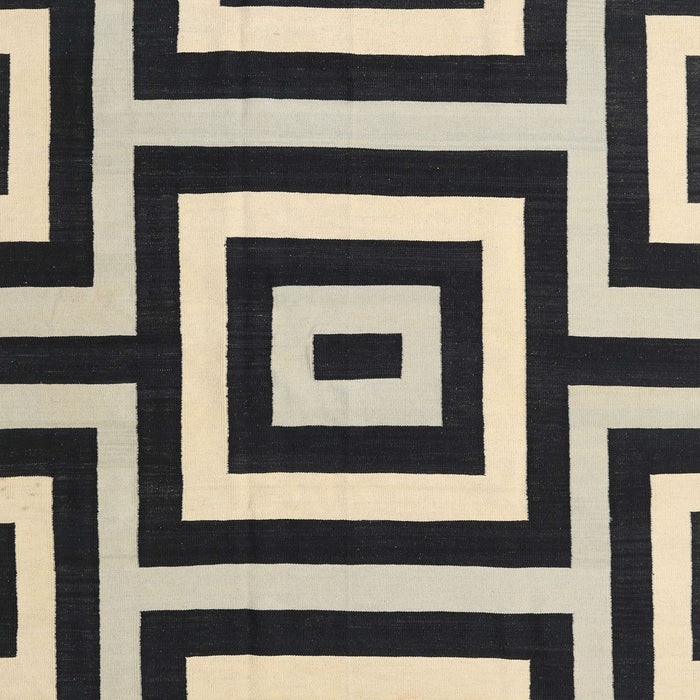 Contemporary Charcoal Black Modern Rug, con2780