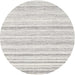 Sideview of Contemporary Silver Pink Solid Rug, con2781