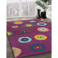 Contemporary Burnt Pink Modern Rug, con2783