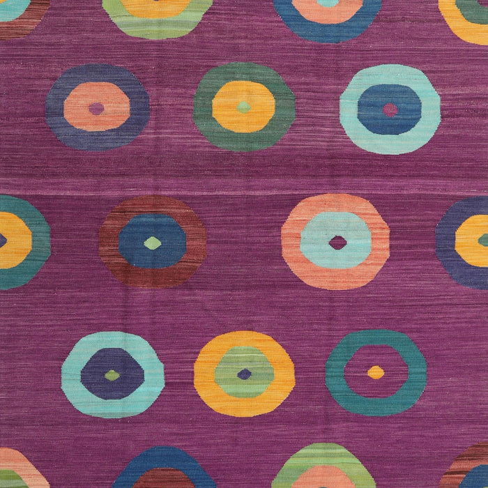 Machine Washable Contemporary Burnt Pink Rug, wshcon2783