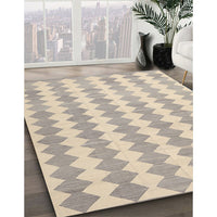 Contemporary Deep Peach Orange Modern Rug, con2784