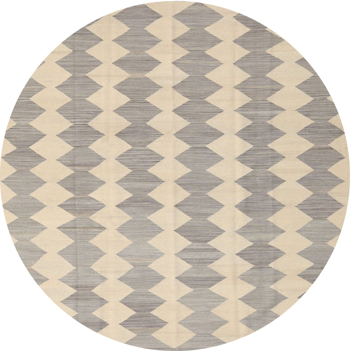 Sideview of Contemporary Deep Peach Orange Modern Rug, con2784