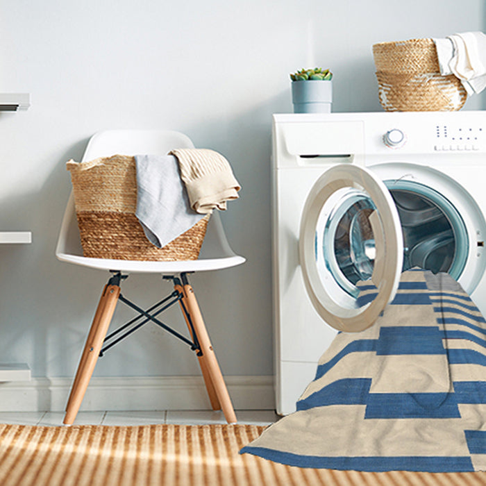 Machine Washable Contemporary Gold Rug in a Washing Machine, wshcon2787