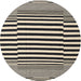 Sideview of Contemporary Gray Brown Modern Rug, con2788