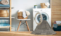 Machine Washable Contemporary Gray Brown Rug in a Washing Machine, wshcon2788