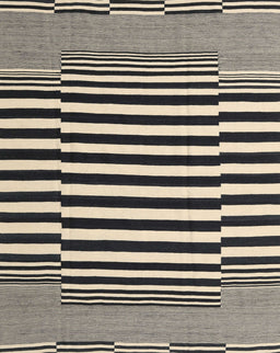 Contemporary Gray Brown Modern Rug, con2788