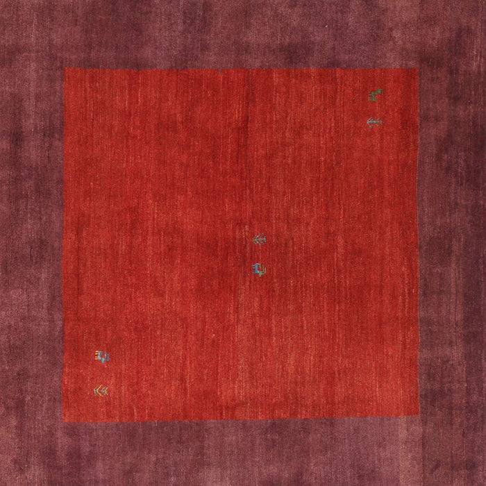 Machine Washable Contemporary Red Rug, wshcon2791