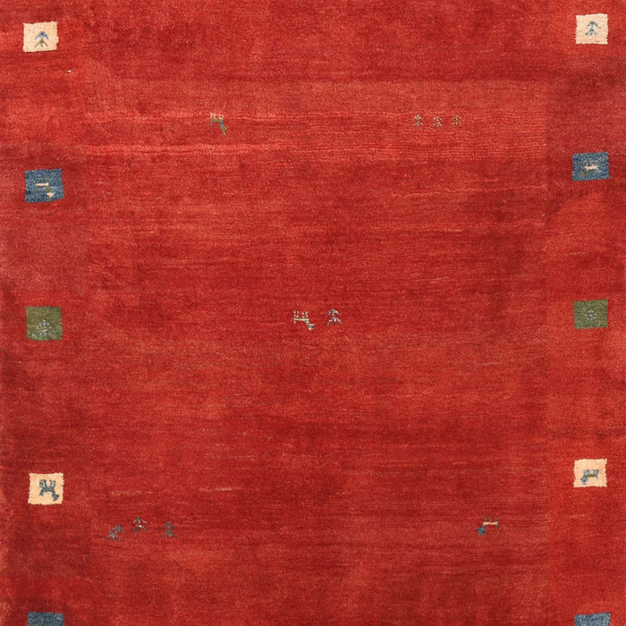 Machine Washable Contemporary Red Rug, wshcon2792
