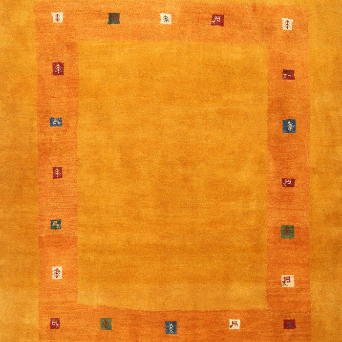 Machine Washable Contemporary Dark Orange Rug, wshcon2793