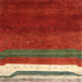 Sideview of Machine Washable Contemporary Red Rug, wshcon2795