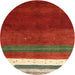 Sideview of Contemporary Red Modern Rug, con2795