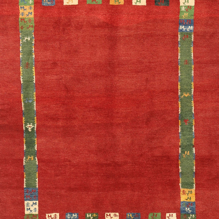 Contemporary Red Modern Rug, con2797
