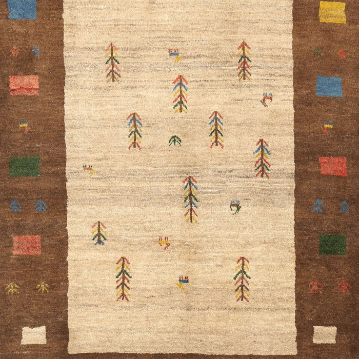 Contemporary Mahogany Brown Modern Rug, con2799