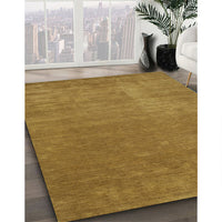 Contemporary Dark Brown Modern Rug, con27