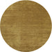 Sideview of Contemporary Dark Brown Modern Rug, con27