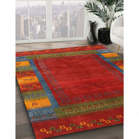 Contemporary Sienna Brown Modern Rug, con2800