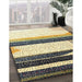 Contemporary Sun Yellow Modern Rug in Family Room, con2802