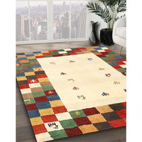 Contemporary Sienna Brown Modern Rug, con2803