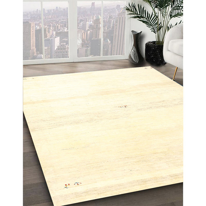 Machine Washable Contemporary Parchment Beige Rug in a Family Room, wshcon2804