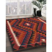 Contemporary Reddish Brown Oriental Rug, con2807