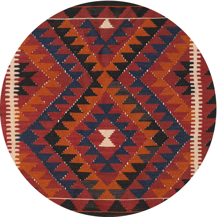 Sideview of Contemporary Reddish Brown Oriental Rug, con2807