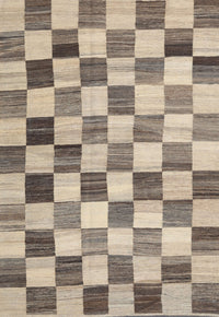 Machine Washable Contemporary Brown Rug, wshcon2808