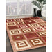 Contemporary Sandy Brown Modern Rug in Family Room, con280