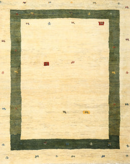 Contemporary Copper Green Solid Rug, con2810